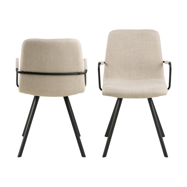 Kremowe krzesła zestaw 2 szt. Selina – Actona-image-3