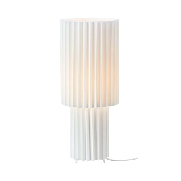 Biała lampa stołowa z tekstylnym kloszem (wysokość 45 cm) Catis – Markslöjd