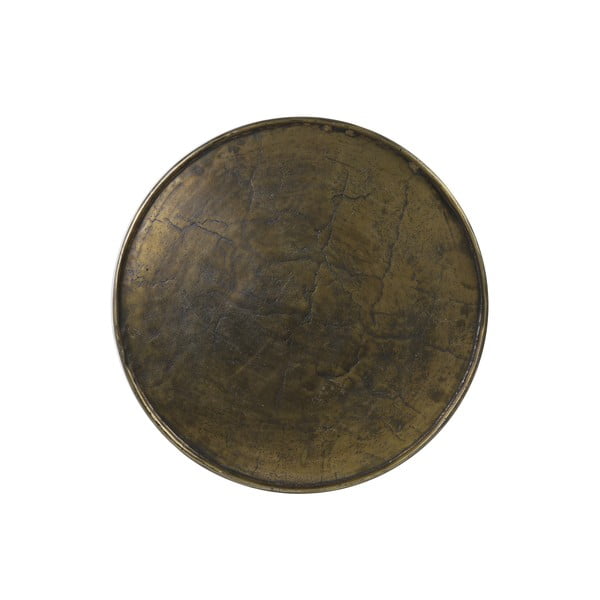 Metalowy okrągły stolik w kolorze brązu ø 67,5 cm Babina – Light & Living-image-4