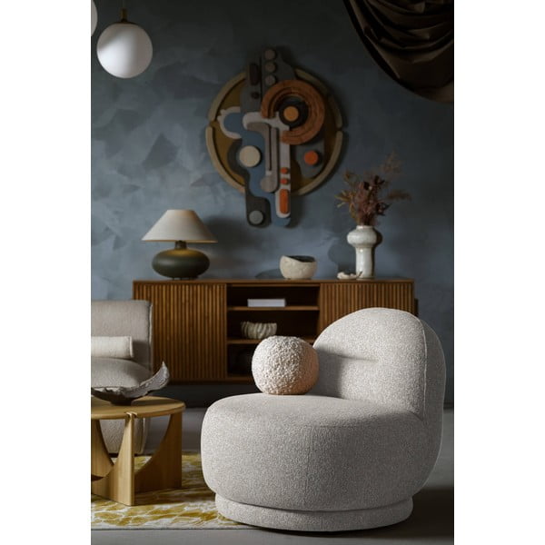 Jasnoszary fotel Ovo – Miuform-image-4