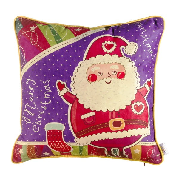 Świąteczna poszewka na poduszkę Mike & Co. NEW YORK Comfort Santa, 43x43 cm