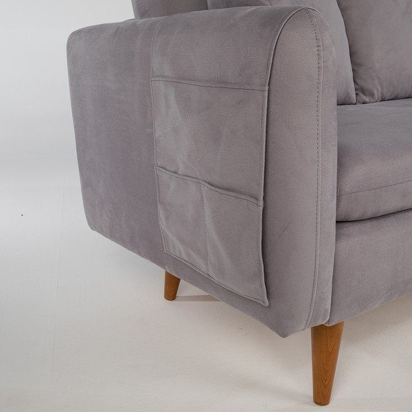 Szara sofa 215 cm Sofia – Balcab Home-image-1