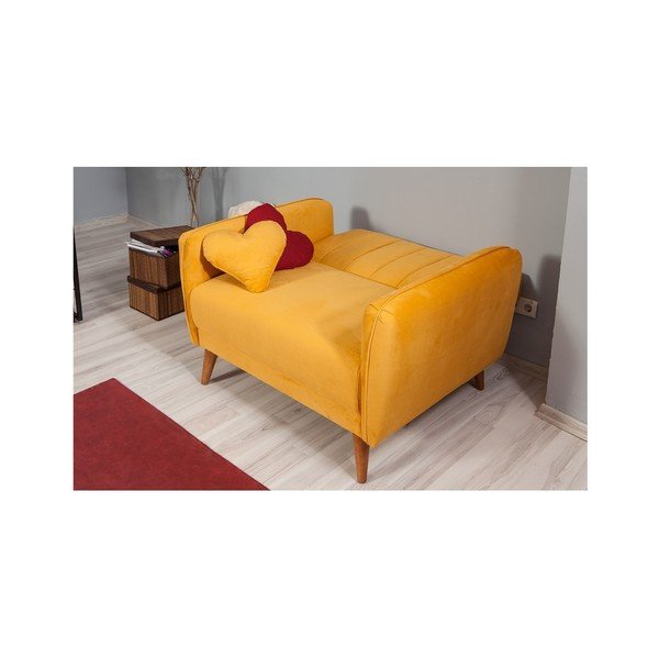 Żółty fotel rozkładany Sifi-image-4