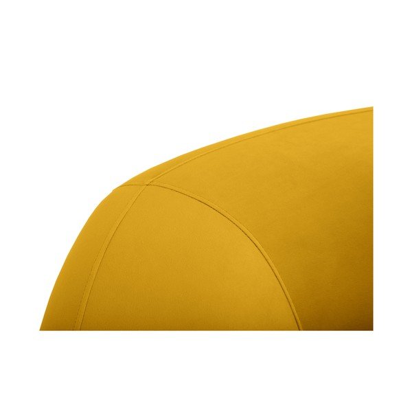 Musztardowa aksamitna sofa 197 cm Santi – Interieurs 86-image-4