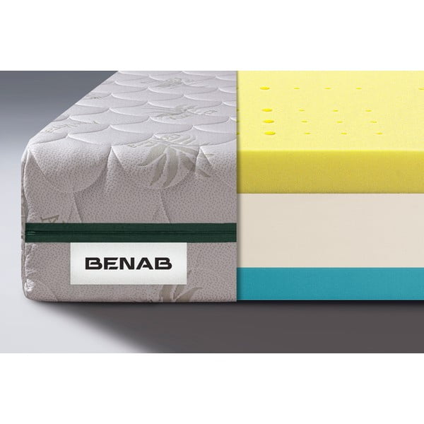 Twardy/średnio twardy dwustronny materac piankowy 160x200 cm BonReFresh BIO – BENAB-image-1