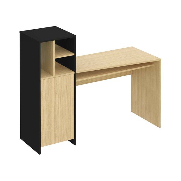 Biurko z blatem w dekorze dębu 130x50 cm Mitch – TemaHome-image-1