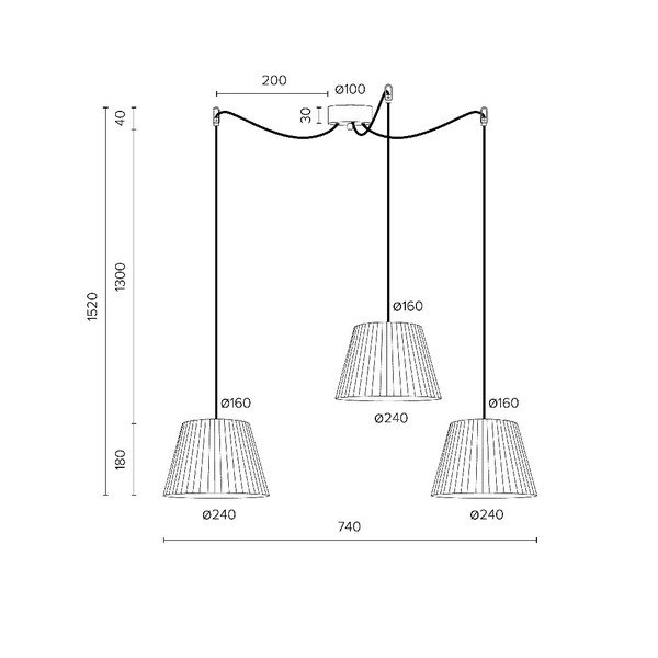 Czarna lampa wisząca Sotto Luce KAMI Elementary S 3S-image-3