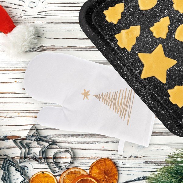 Bawełniana rękawica kuchenna ze świątecznym motywem Stromek – Orion-image-1