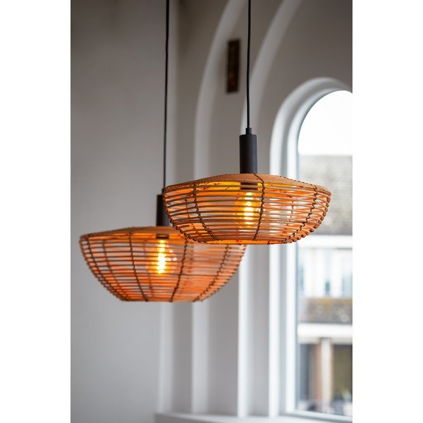 Lampa sufitowa z rattanowym kloszem ø 50 cm Milan – Light & Living-image-1