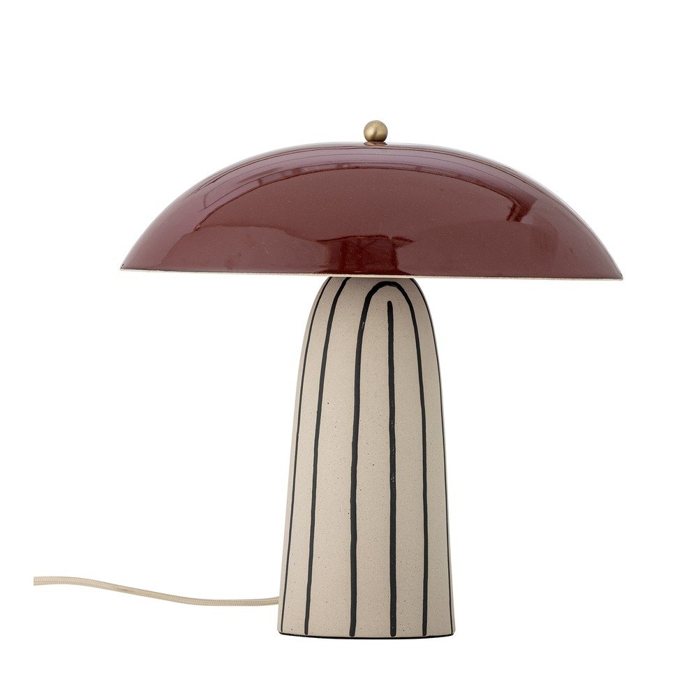 Lampa stołowa ceramiczna z metalowym kloszem (wysokość 32 cm) Arvid – Bloomingville
