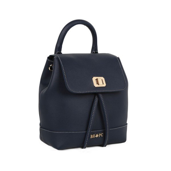 Granatowy
  plecak ze skóry ekologicznej Beverly Hills Polo Club Polly-image-2