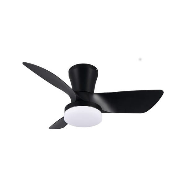 Czarna lampa sufitowa LED Randers – Trio