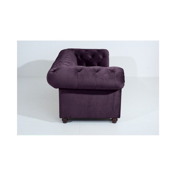 Fioletowa sofa Max Winzer Orleans Velvet, 216 cm-image-3