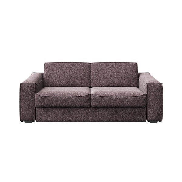 Czerwono-szara rozkładana sofa 3-osobowa MESONICA Munro