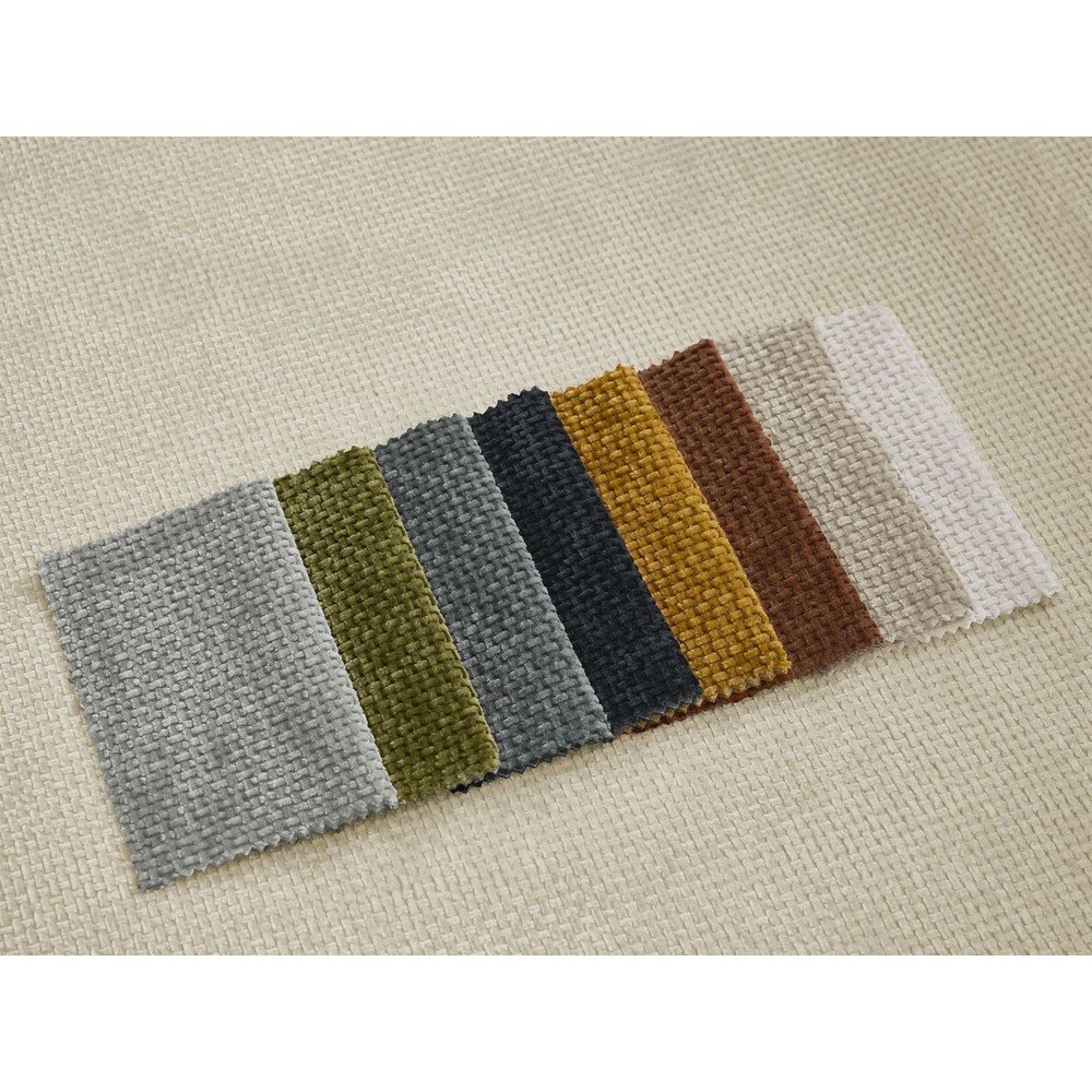 Szarobrązowa rozkładana sofa z tkaniny szenilowej 228 cm Neyo – Bobochic Paris (zdjęcie 5)