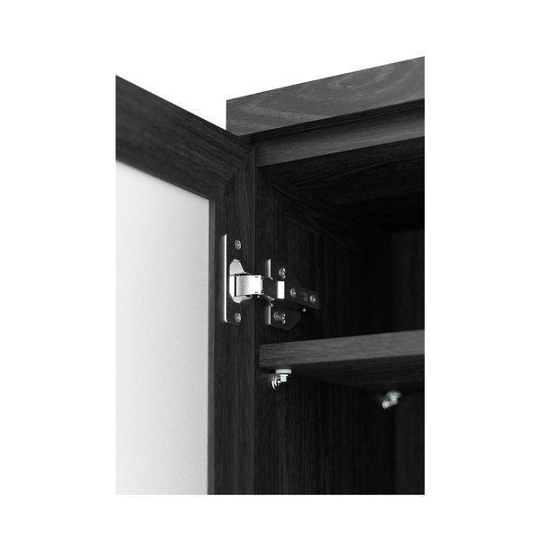 Czarna szafka łazienkowa z drewna dębowego Wireworks Mezza-image-4