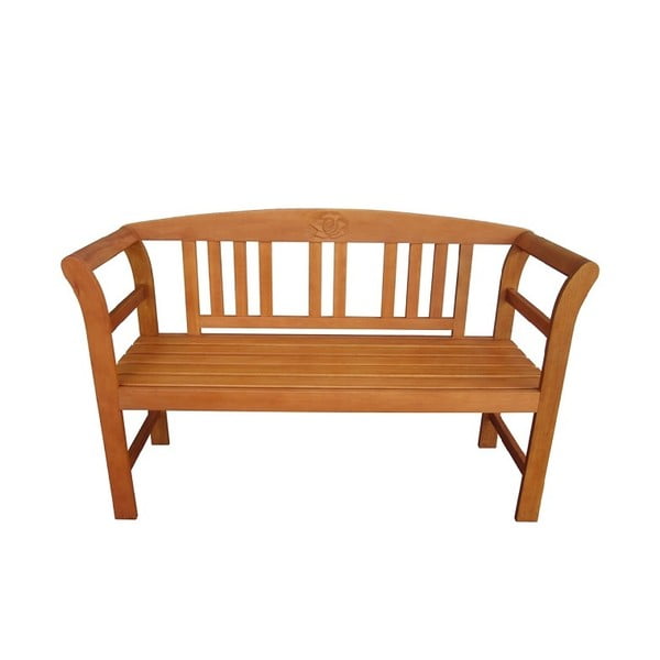 Brązowa drewniana ławka ogrodowa San Jose – Garden Pleasure-image-1