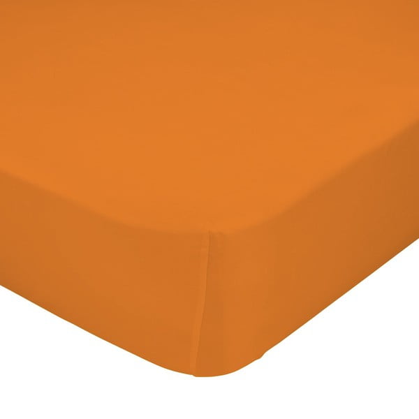 Pomarańczowe prześcieradło elastyczne, 70x140 cm