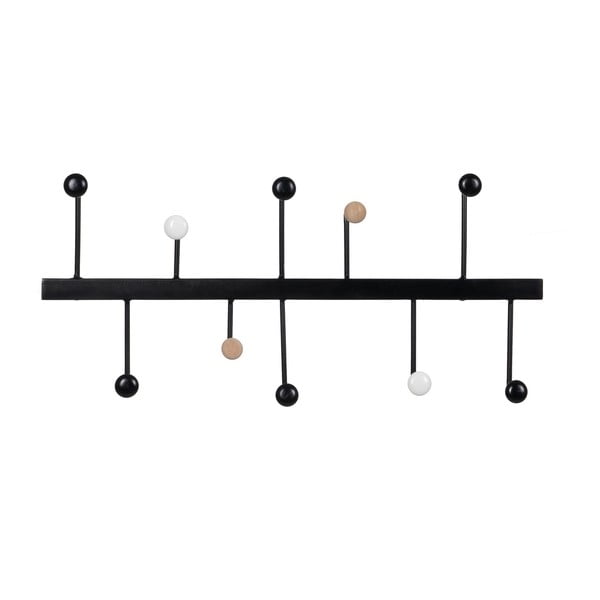 Czarny metalowy wieszak ścienny – Ixia