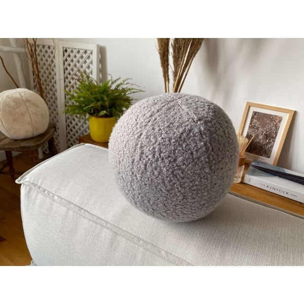 Poduszka dekoracyjna z materiału bouclé ø 20 cm Top – Mioli Decor-image-4