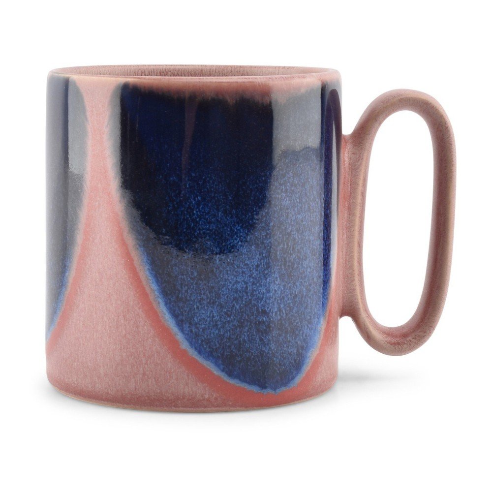 Niebieski/różowy kamionkowy kubek 390 ml Paint – Salt&Pepper