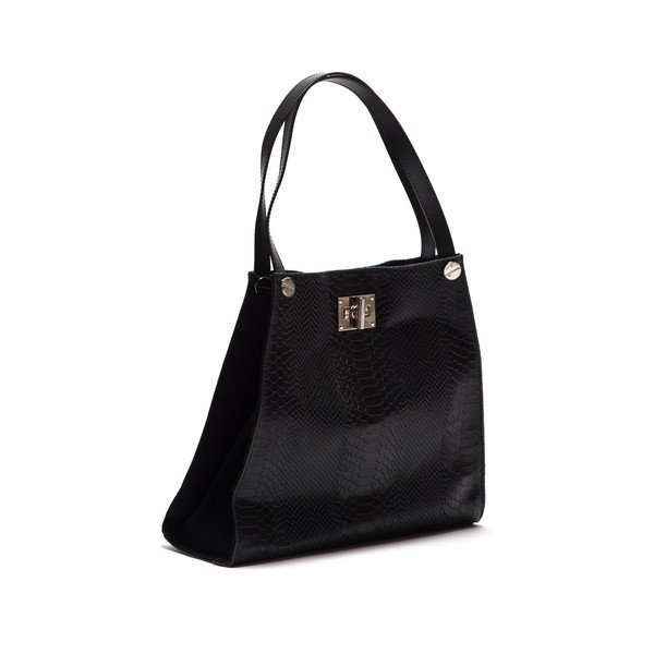 Skórzana torebka Anna Luchini 8038 Nero-image-1