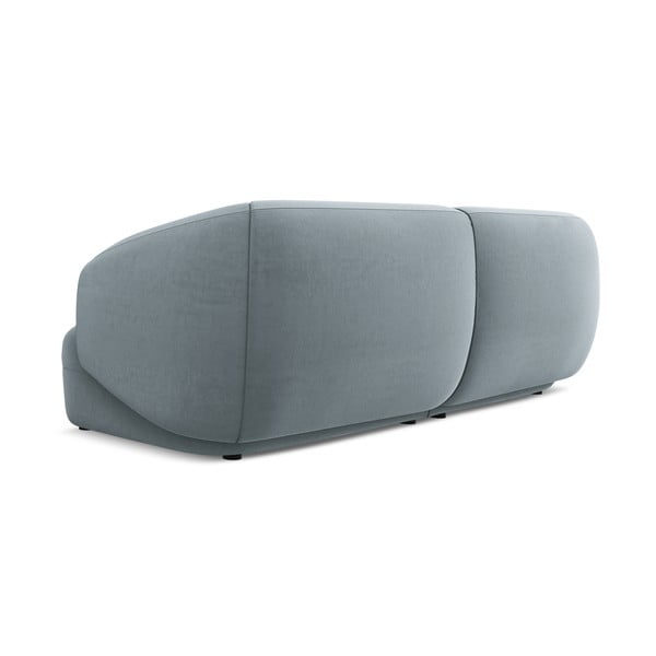 Jasnoniebieska aksamitna sofa 232 cm Moana – Makamii-image-2
