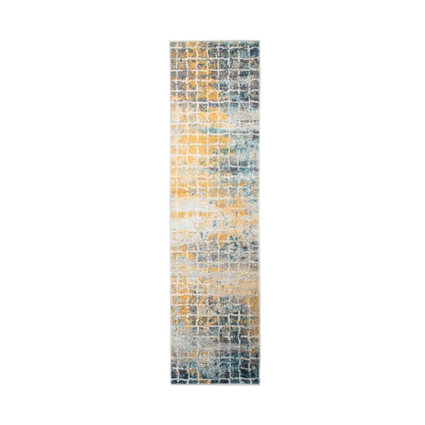 Niebiesko-żółty chodnik Flair Rugs Urban, 60x220 cm