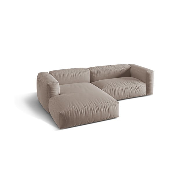 Beżowy narożnik modułowy (lewostronny) Martina – Micadoni Home-image-2