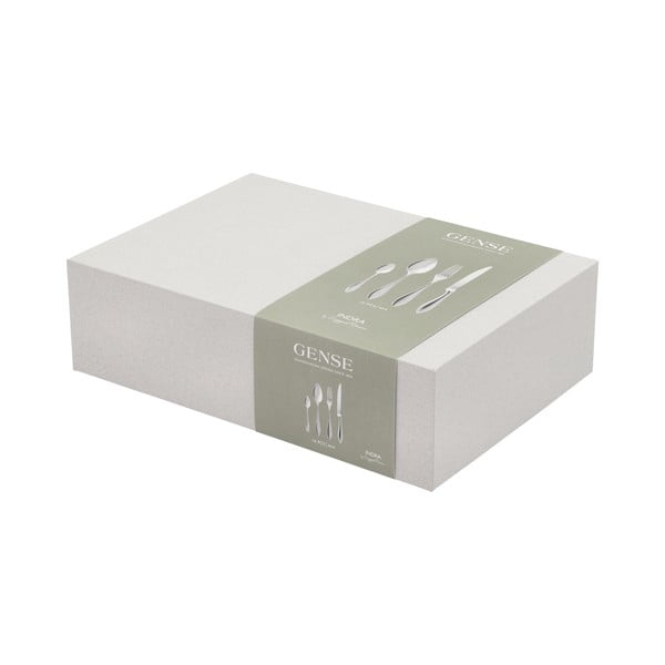 Sztućce ze stali nierdzewnej w kolorze srebra 16 szt. Indra – Gense-image-3