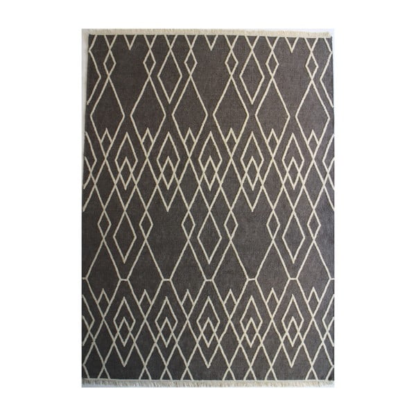 Szary dywan wełniany Linie Designc Omo, 170 x 200 cm