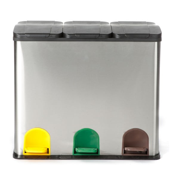 Kosz na śmieci w srebrnym kolorze Tomasucci Recycle, 60 l-image-1