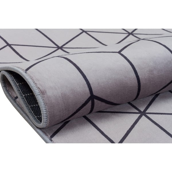 Szary dywan odpowiedni do prania 160x100 cm − Vitaus-image-3