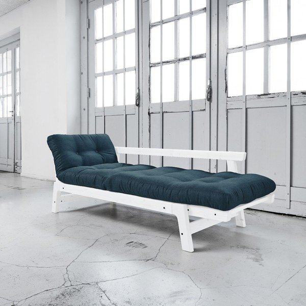 Sofa rozkładana Karup Step White/Deep Blue-image-2