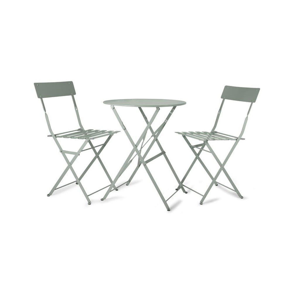 Stół ogrodowy i 2 krzesła Rive Bistro Mint