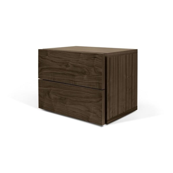 Brązowa szafka nocna z 2 szufladami TemaHome Aurora-image-2