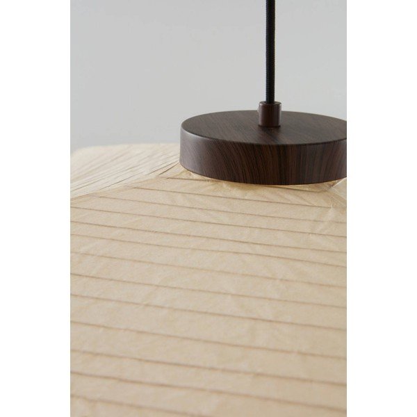 Beżowa papierowa lampa wisząca ø 70 cm Signe – Jotex-image-3