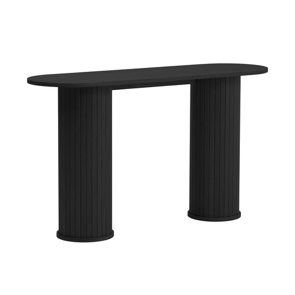 Czarna konsola 40x130 cm Nola – Unique Furniture-image-2