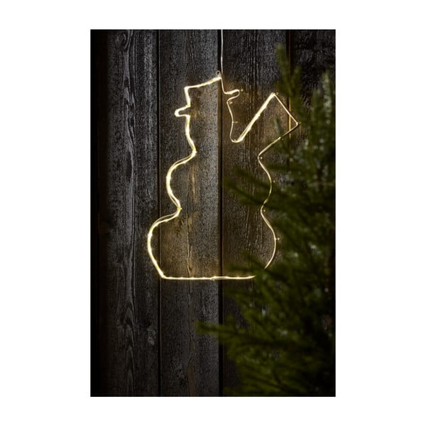 Wisząca dekoracja świetlna LED Star Trading Lumiwall Snowman, wys. 50 cm-image-1