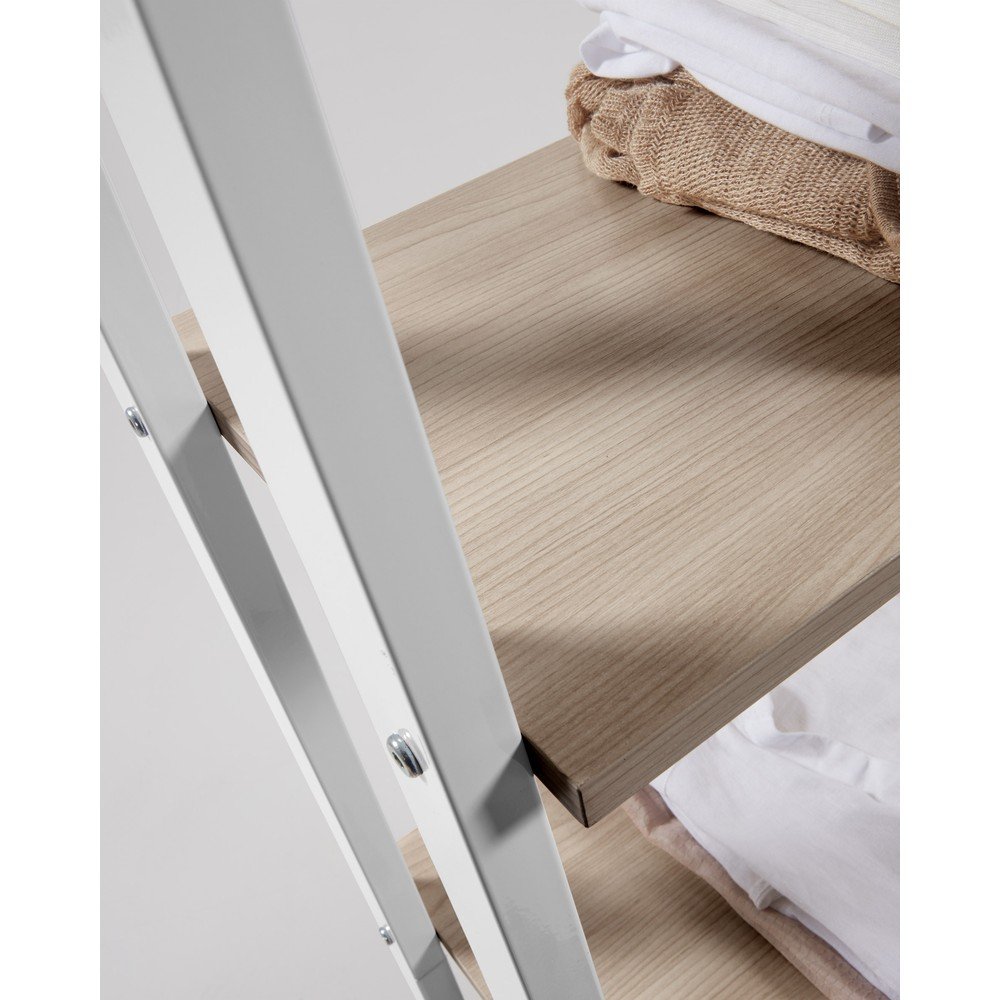 Biało-naturalny regał w dekorze dębu 56x172x32 cm Aarhus – Kave Home (zdjęcie 3)