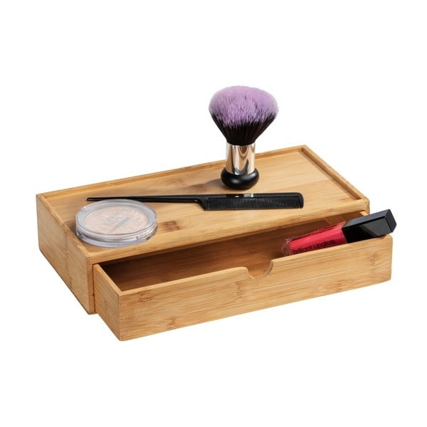 Bambusowy pojemnik do przechowywania z przegródką Wenko Terra-image-1