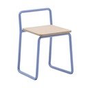 Niebieskie metalowe krzesło dziecięce Tinn – Kave Home