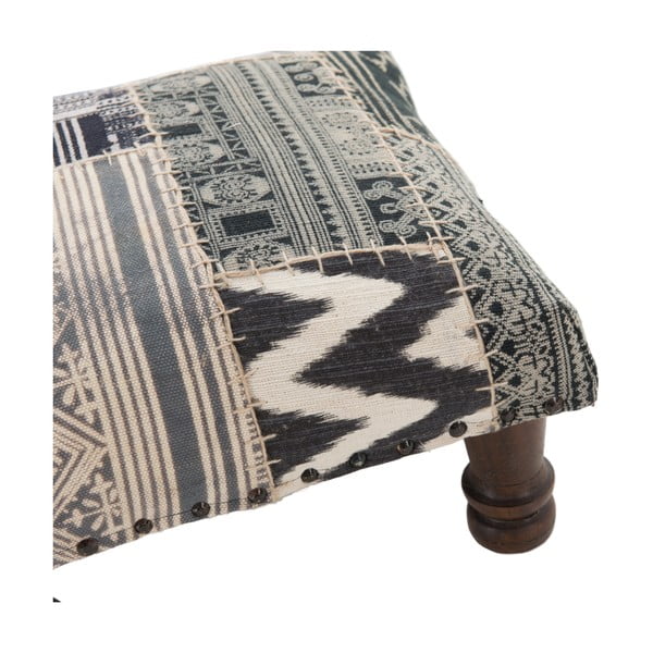 Taboret Patchwork Grey/Black-image-2