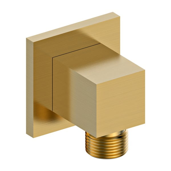 Przyłącze do prysznica z mosiądzu w kolorze złota – Sapho