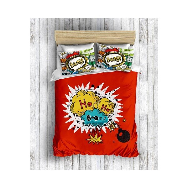 Bawełniana pościel dwuosobowa Bang Bang, 200x220 cm