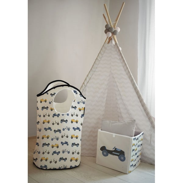 Materiałowy dziecięcy kosz do przechowywania Ralley – Butter Kings-image-1