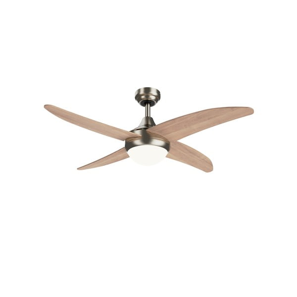 Lampa sufitowa z timerem/z wentylatorem w jasnym naturalnym kolorze ø 13 cm Achilia – SULION