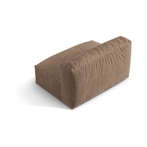 Jasnobrązowy aksamitny moduł sofy (moduł środkowy) Martina – Micadoni -image-2