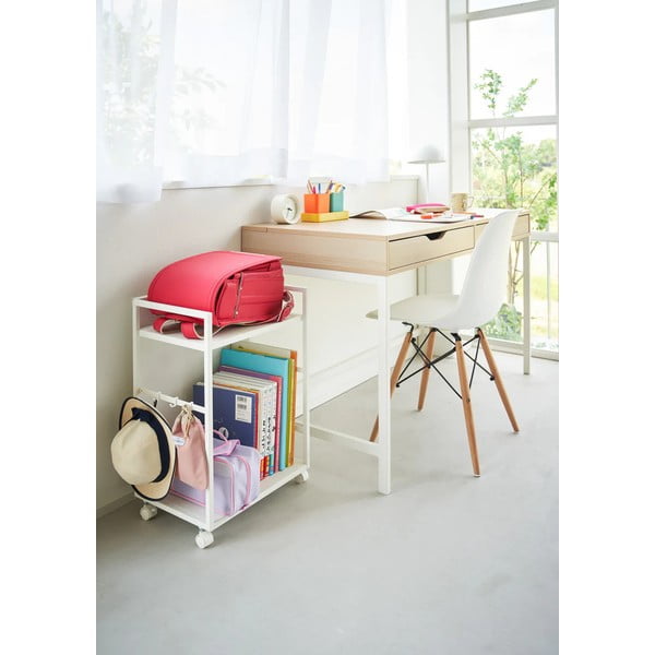 Biały metalowy regał na kółkach 42x60 cm Tower – YAMAZAKI-image-2