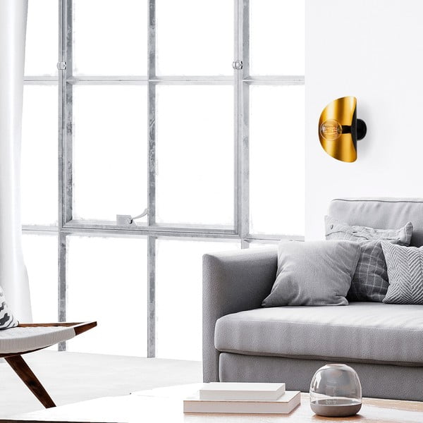 Kinkiet w czarno-złotym kolorze Sivani – Opviq lights-image-4